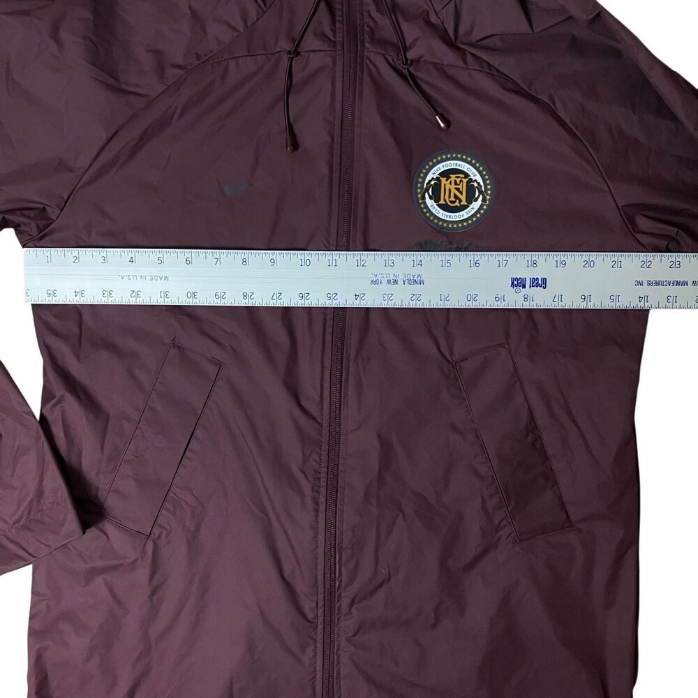 Nike FC Rain Jacket Mens M Burgundy Red Storm Fit Hooded Football DQ5202-652 New - Picture 5 of 15